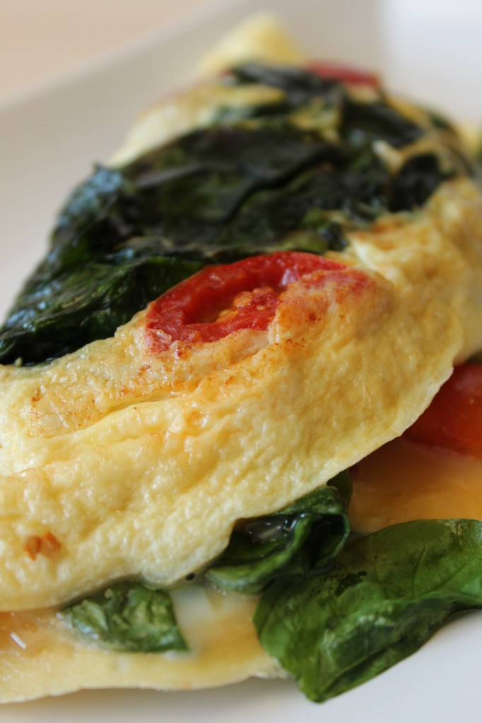 Spinach and Tomato Omelette