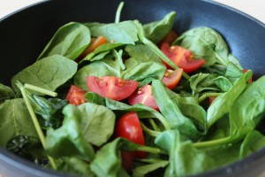 Spinach and Tomatoes