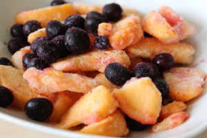 Peaches and Blueberries