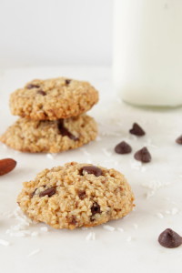 Almond Cookies with Coconut & Chocolate Chips
