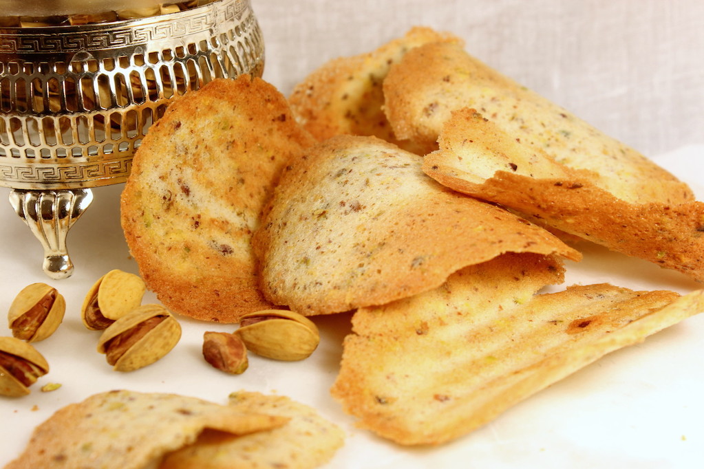 Almond Pistachio Tuiles