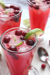 Cranberry Water with Lime