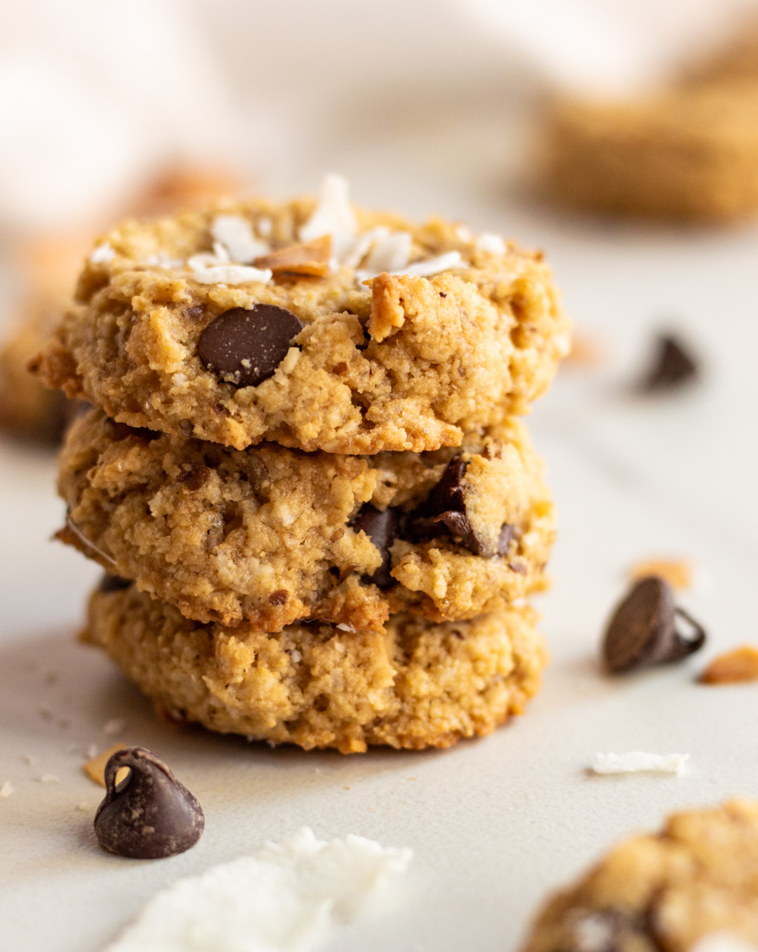 Almond Coconut Chocolate Chip Cookies