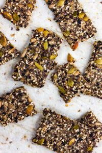 Super Healthy Multi-Seed Crackers